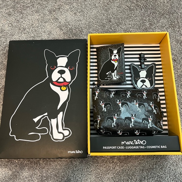 Marc Tetro Boston Terrier 3 pcs set NIB - Picture 1 of 9